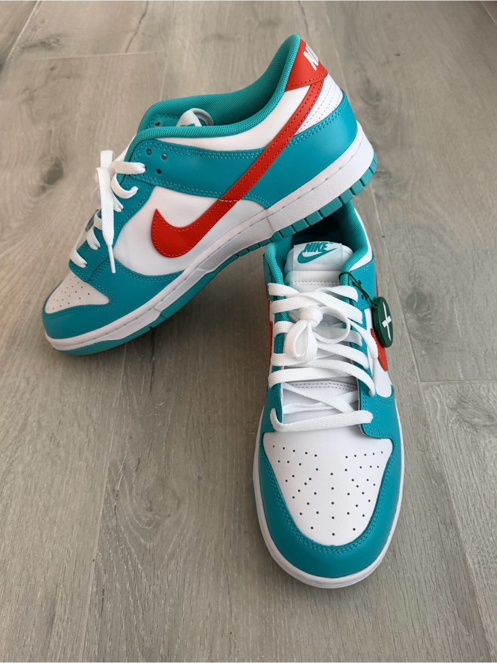 Adult New Nike Dunk Low Retro "Miami Dolphins" (DV0833-102), No Box, Size 11
